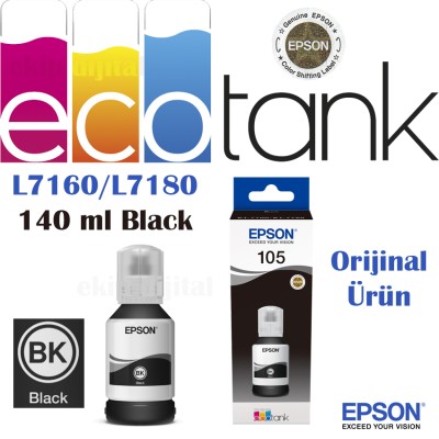 Epson EcoTank 105BK - Black (Siyah) Mürekkep