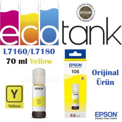 Epson EcoTank 106Y - Yellow (Sarı) Mürekkep
