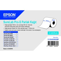 EPSON PRO-S 152mm x 65m Parlak Kağıt 1 Koli (2 Rulo)