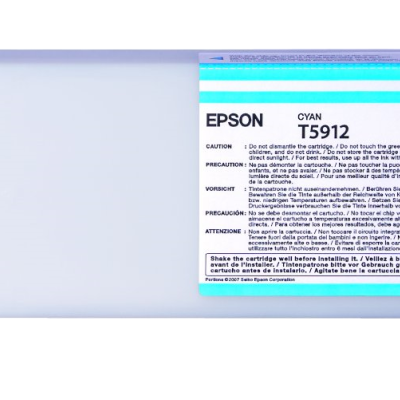Epson T5912 UltraChrome K3 Cyan Renk Mürekkep Kartuş (700ml)