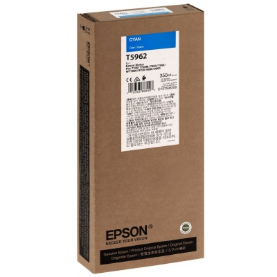 Epson T5962 UltraChrome HDR Cyan Renk Mürekkep Kartuş (350ml)