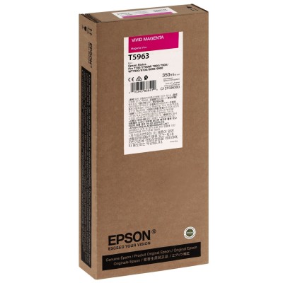 Epson T5963 UltraChrome HDR Vivid Magenta Renk Mürekkep Kartuş (350ml)