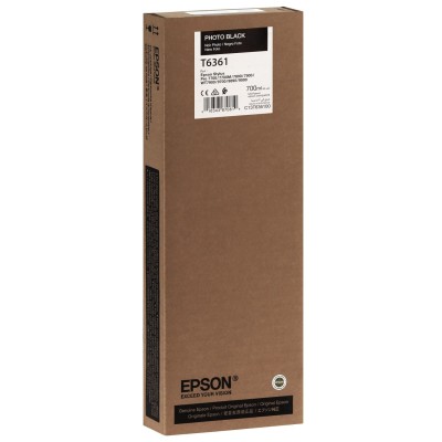 Epson T6361 UltraChrome HDR Photo Black Renk Mürekkep Kartuş (700ml)