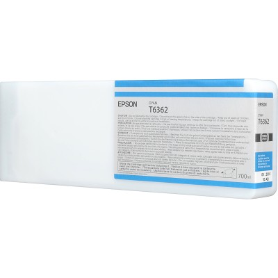 Epson T6362 UltraChrome HDR Cyan Renk Mürekkep Kartuş (700ml)