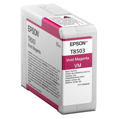 Epson T8503 SureColor Vivid Magenta Renk Mürekkep Kartuş (80ml)