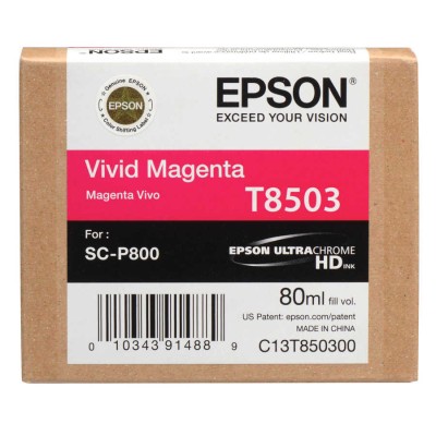 Epson T8503 SureColor Vivid Magenta Renk Mürekkep Kartuş (80ml)
