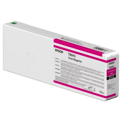 Epson T8043 UltraChrome HDX / HD Vivid Magenta Renk Mürekkep Kartuş (700ml)