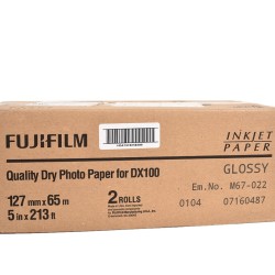 Fujifilm DX DryLab Parlak (Glossy) 12,7cmx65m Fotoğraf Kağıdı 1 Koli (2 Rulo)