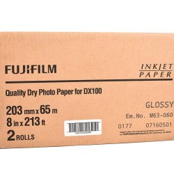 Fujifilm DX DryLab Parlak (Glossy) 20,3cmx65m Fotoğraf Kağıdı 1 Koli (2 Rulo)