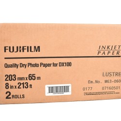 Fujifilm DX DryLab Lustre (Yarı Mat) 20,3cmx65m Fotoğraf Kağıdı 1 Koli (2 Rulo)